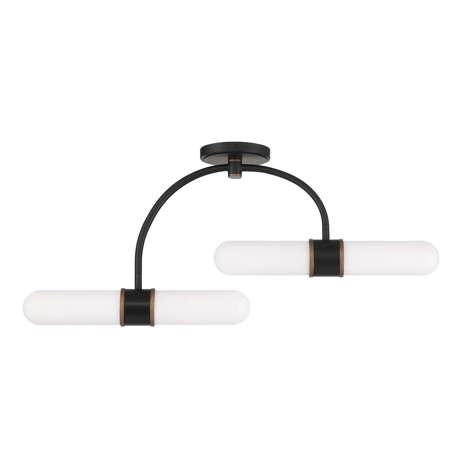 CRYSTORAMA, BRIAN PATRICK FLYNN CAPSULE LED TEXTURED SEMI FLUSH, FLUSH MOUNT CEILING LIGHTS