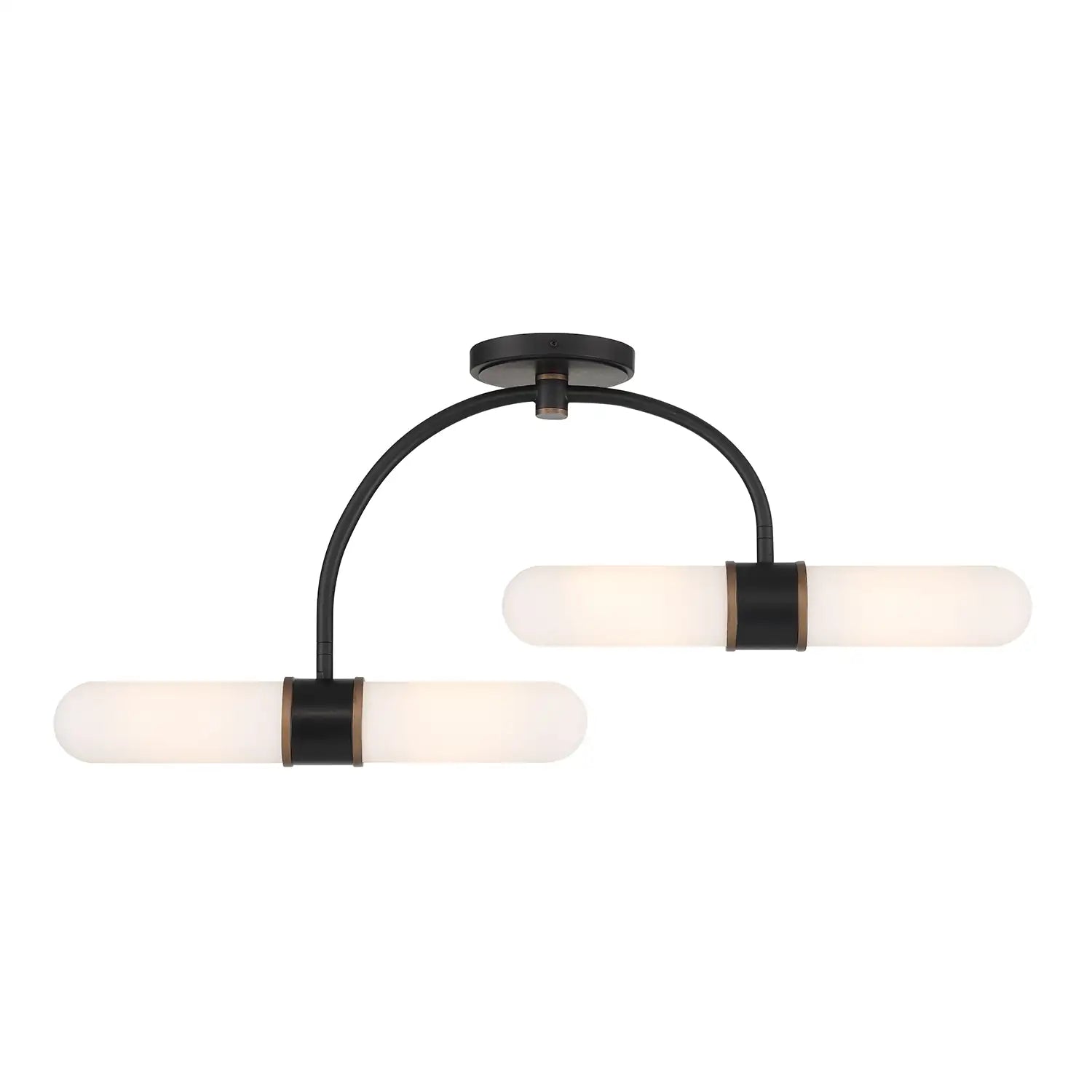 CRYSTORAMA, BRIAN PATRICK FLYNN CAPSULE LED TEXTURED SEMI FLUSH, FLUSH MOUNT CEILING LIGHTS