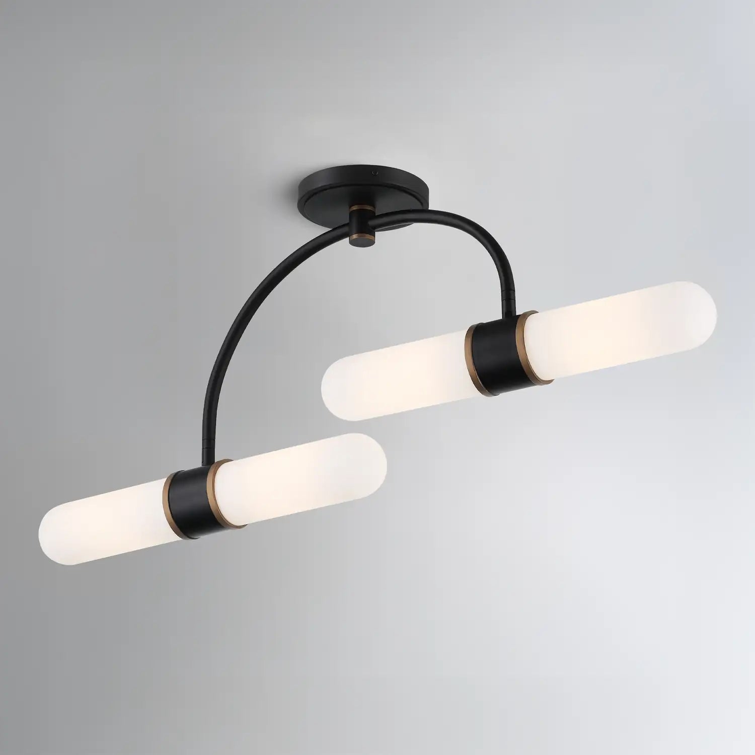 CRYSTORAMA, BRIAN PATRICK FLYNN CAPSULE LED TEXTURED SEMI FLUSH, FLUSH MOUNT CEILING LIGHTS