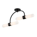 CRYSTORAMA, BRIAN PATRICK FLYNN CAPSULE LED TEXTURED SEMI FLUSH, FLUSH MOUNT CEILING LIGHTS