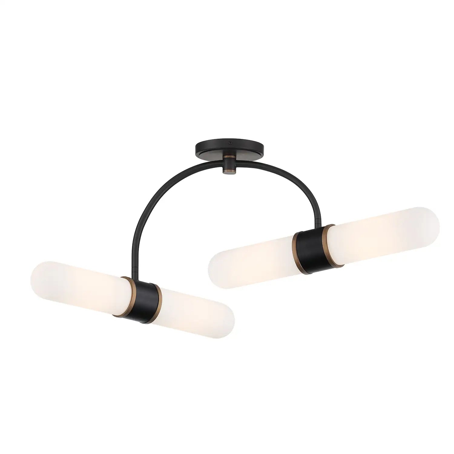 CRYSTORAMA, BRIAN PATRICK FLYNN CAPSULE LED TEXTURED SEMI FLUSH, FLUSH MOUNT CEILING LIGHTS