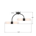 CRYSTORAMA, BRIAN PATRICK FLYNN CAPSULE LED TEXTURED SEMI FLUSH, FLUSH MOUNT CEILING LIGHTS