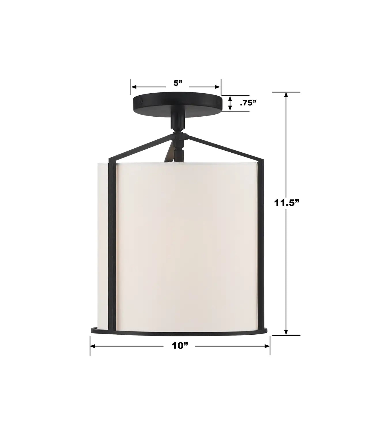 CRYSTORAMA, CARLYN SEMI FLUSH MOUNT, FLUSH MOUNT CEILING LIGHTS