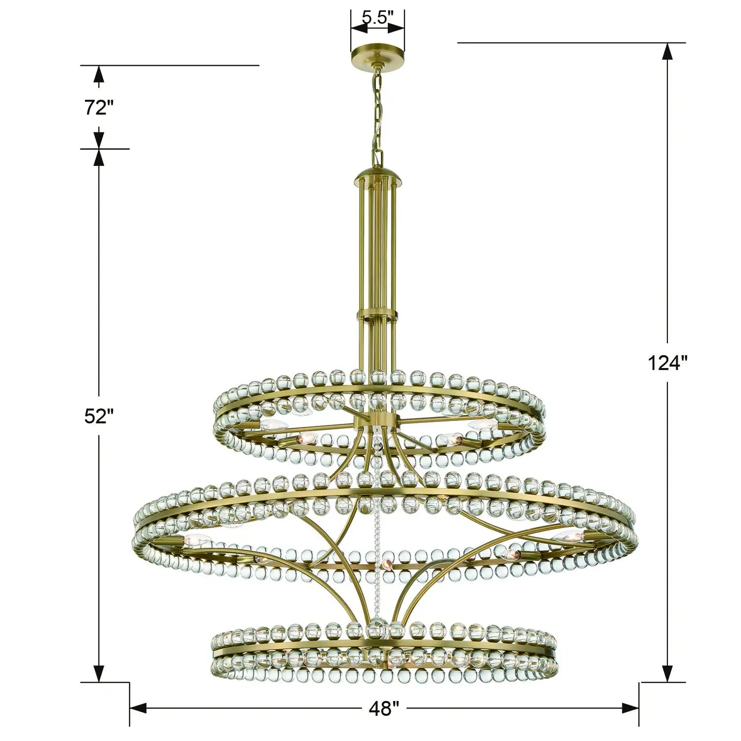 CRYSTORAMA, CLOVER CHANDELIER, CHANDELIER LIGHT