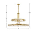 CRYSTORAMA, CLOVER TWO-TIER CHANDELIER, CHANDELIER LIGHT