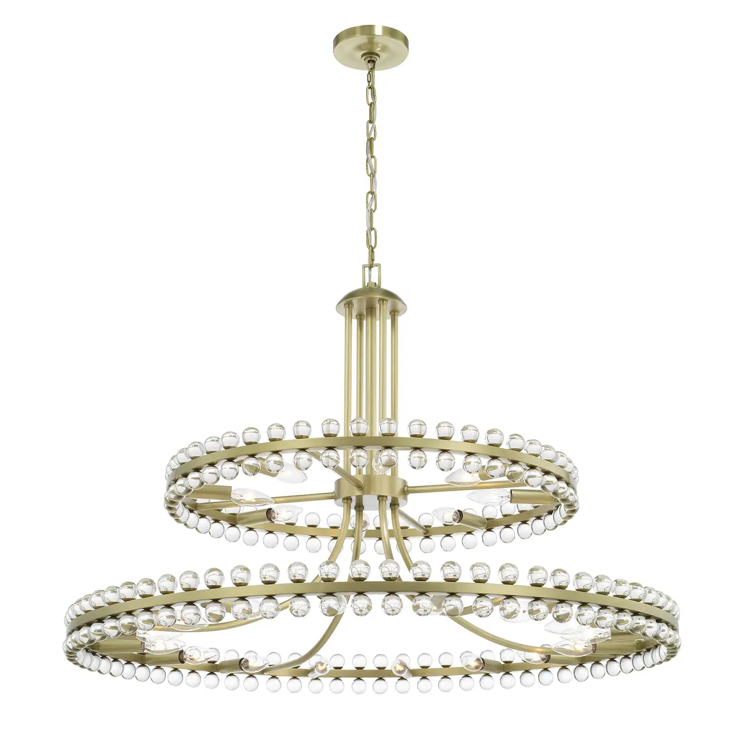 CRYSTORAMA, CLOVER TWO-TIER CHANDELIER, CHANDELIER LIGHT