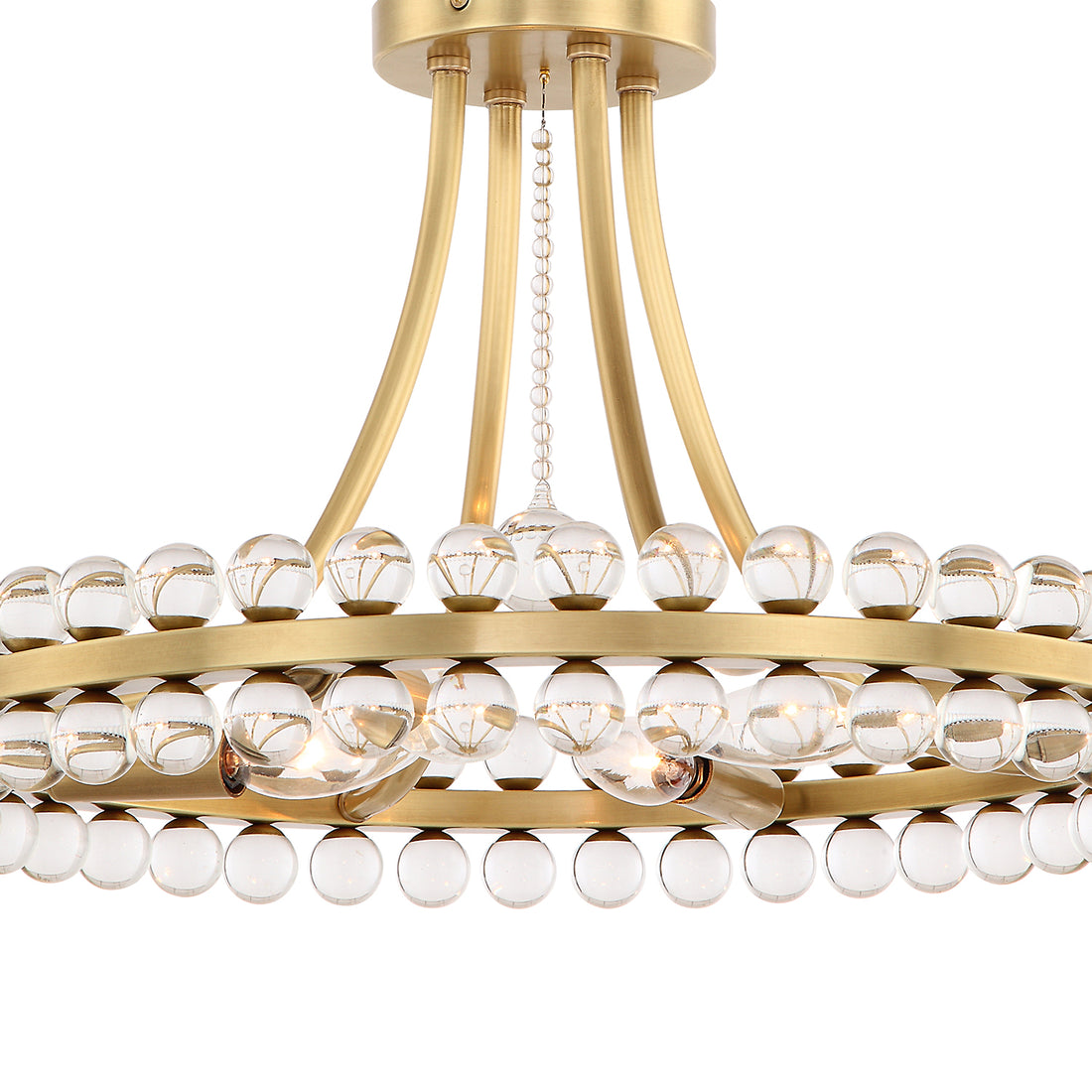 CRYSTORAMA, CLOVER SEMI FLUSH MOUNT, FLUSH MOUNT CEILING LIGHTS