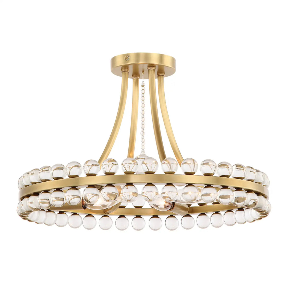 CRYSTORAMA, CLOVER SEMI FLUSH MOUNT, FLUSH MOUNT CEILING LIGHTS