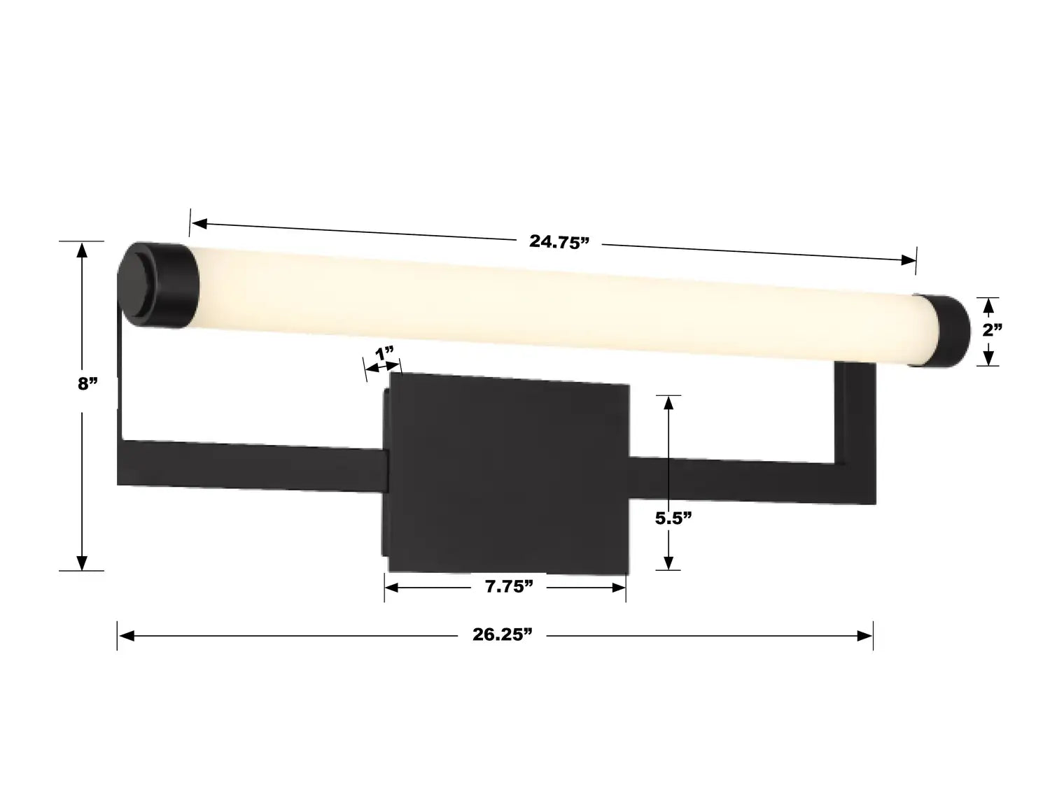 CRYSTORAMA, CLINTON INTEGRATED LED PICTURE LIGHT, PICTURE LIGHTS