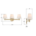CRYSTORAMA, COLTON BATHROOM VANITY, VANITY LIGHT