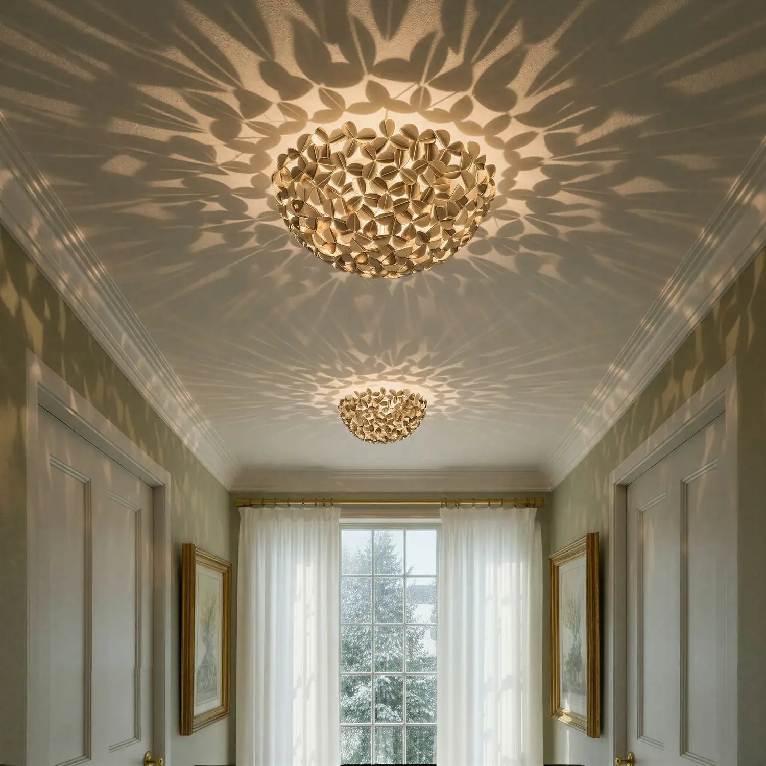 CRYSTORAMA, CORA FLUSH MOUNT, FLUSH MOUNT CEILING LIGHTS