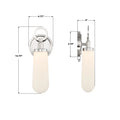 CRYSTORAMA, CALVIN INTEGRATED LED SCONCE, WALL SCONCES