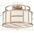 CRYSTORAMA, LIBBY LANGDON DANIELSON SEMI FLUSH MOUNT, FLUSH MOUNT CEILING LIGHTS