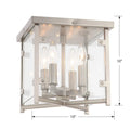 CRYSTORAMA, DANBURY FLUSH MOUNT, FLUSH MOUNT CEILING LIGHTS