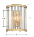 CRYSTORAMA, DARCY SCONCE, WALL SCONCES