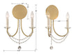 CRYSTORAMA, DELILAH SCONCE, WALL SCONCES