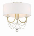 CRYSTORAMA, DELILAH SEMI FLUSH MOUNT, FLUSH MOUNT CEILING LIGHTS 