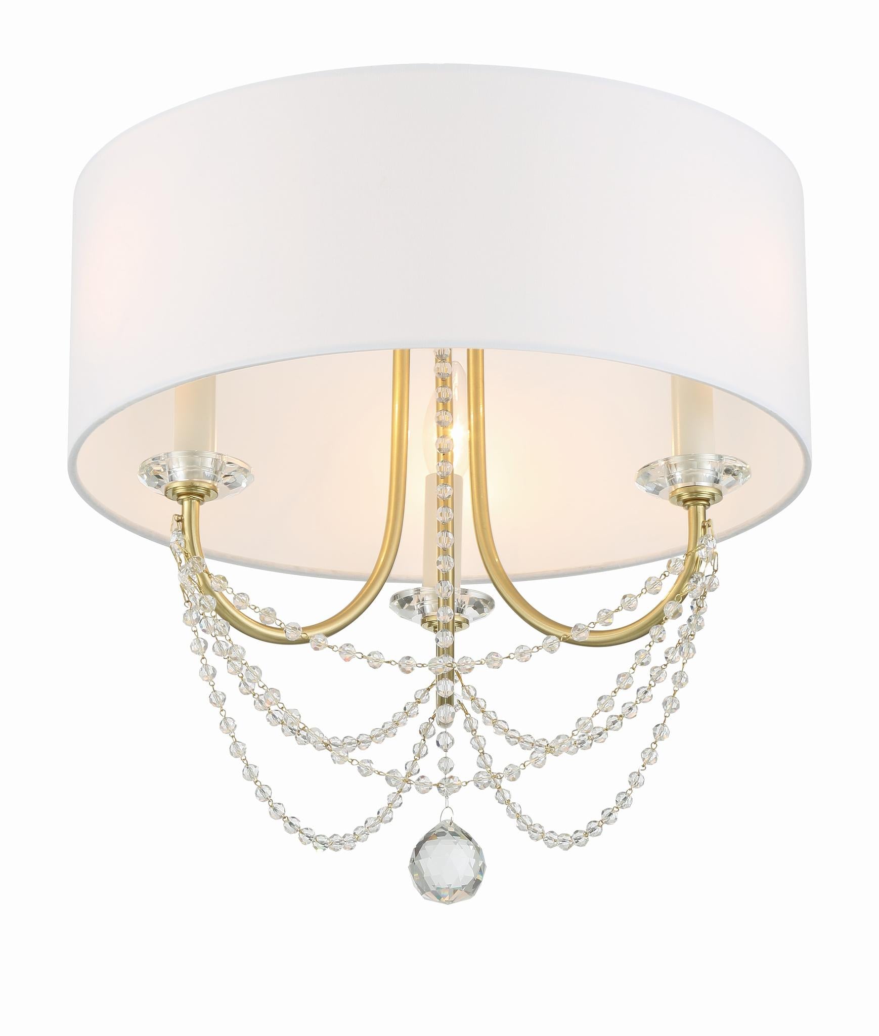 CRYSTORAMA, DELILAH SEMI FLUSH MOUNT, FLUSH MOUNT CEILING LIGHTS