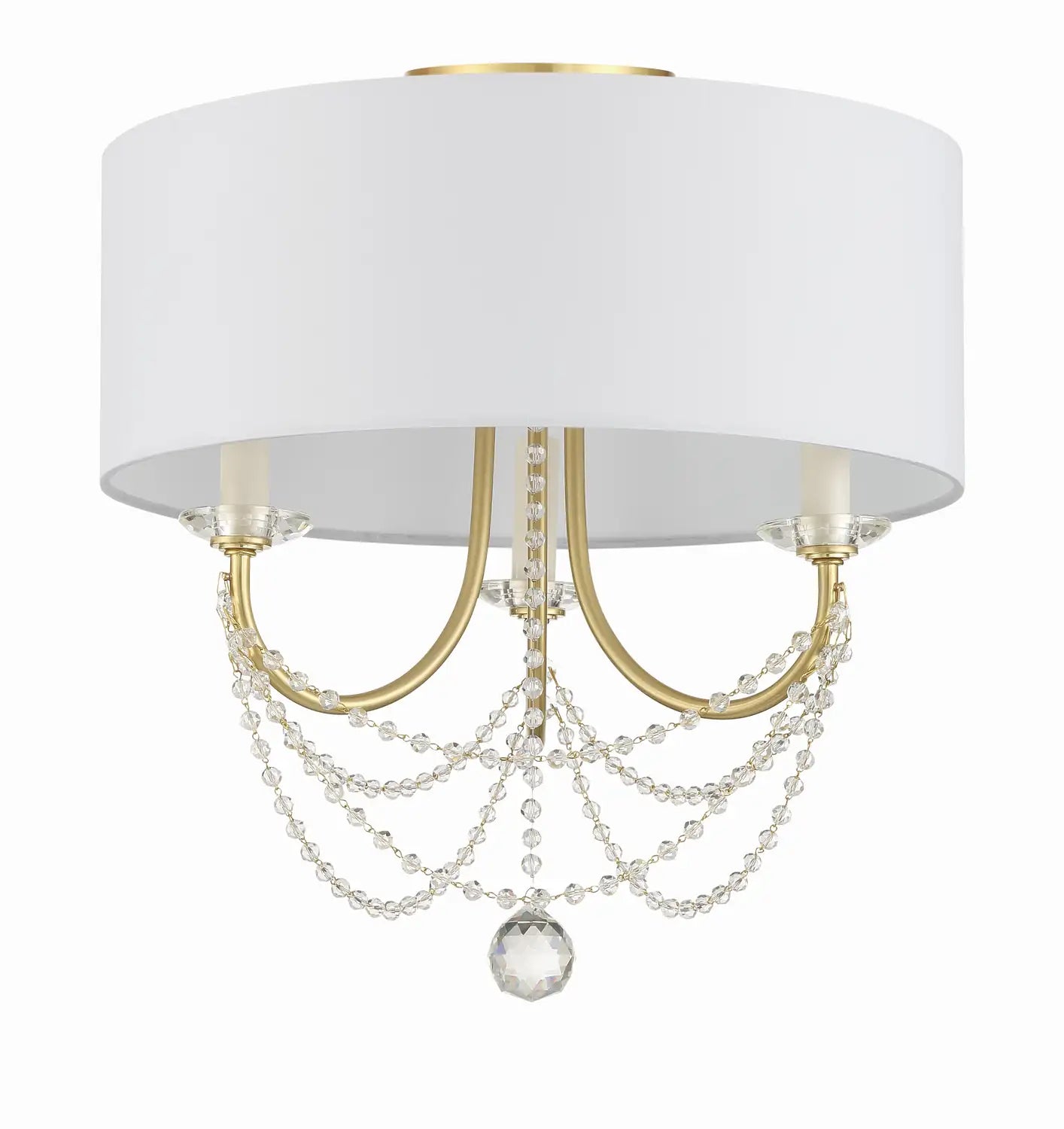 CRYSTORAMA, DELILAH SEMI FLUSH MOUNT, FLUSH MOUNT CEILING LIGHTS
