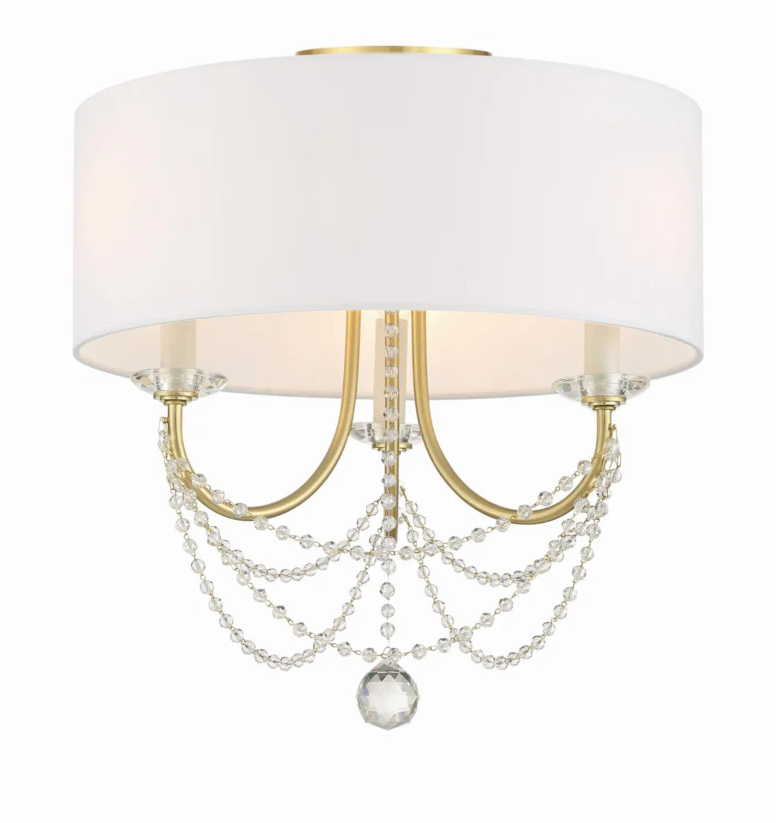 CRYSTORAMA, DELILAH SEMI FLUSH MOUNT, FLUSH MOUNT CEILING LIGHTS