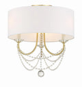 CRYSTORAMA, DELILAH SEMI FLUSH MOUNT, FLUSH MOUNT CEILING LIGHTS