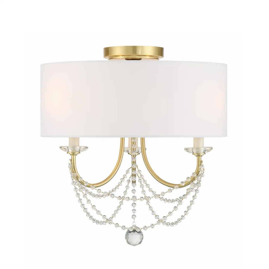 CRYSTORAMA, DELILAH SEMI FLUSH MOUNT, FLUSH MOUNT CEILING LIGHTS