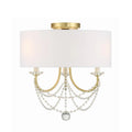 CRYSTORAMA, DELILAH SEMI FLUSH MOUNT, FLUSH MOUNT CEILING LIGHTS