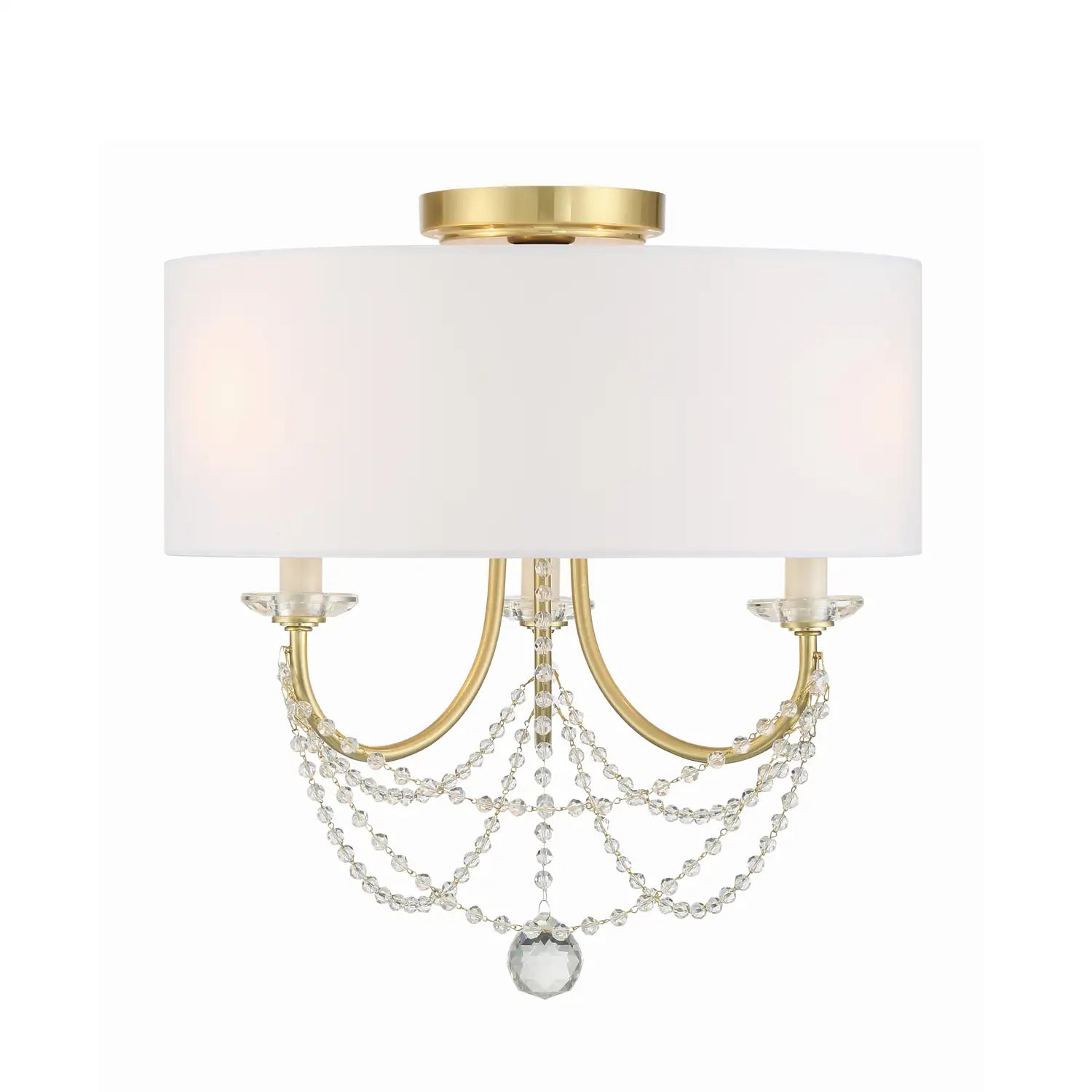 CRYSTORAMA, DELILAH SEMI FLUSH MOUNT, FLUSH MOUNT CEILING LIGHTS