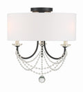 CRYSTORAMA, DELILAH SEMI FLUSH MOUNT, FLUSH MOUNT CEILING LIGHTS 