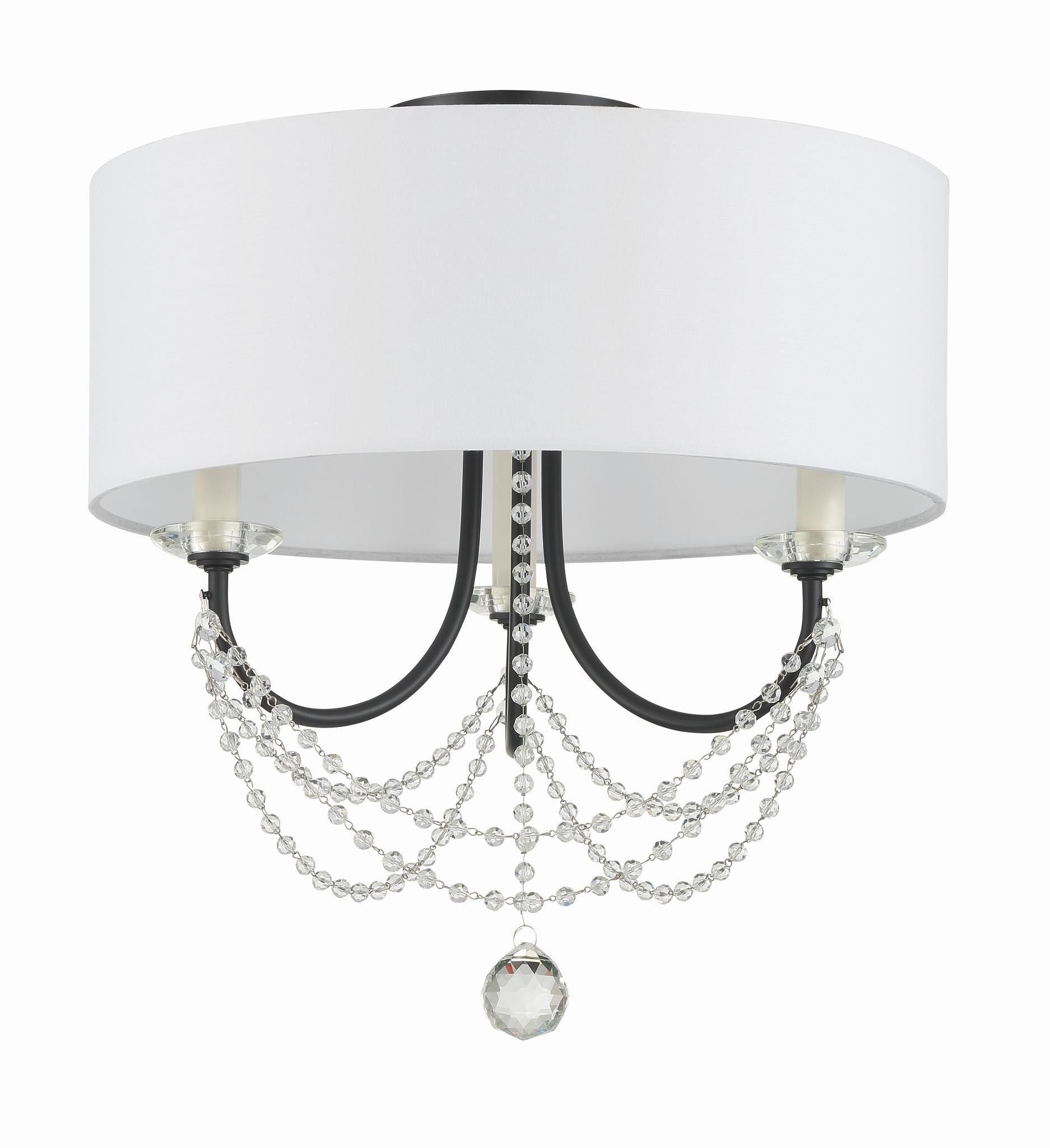 CRYSTORAMA, DELILAH SEMI FLUSH MOUNT, FLUSH MOUNT CEILING LIGHTS