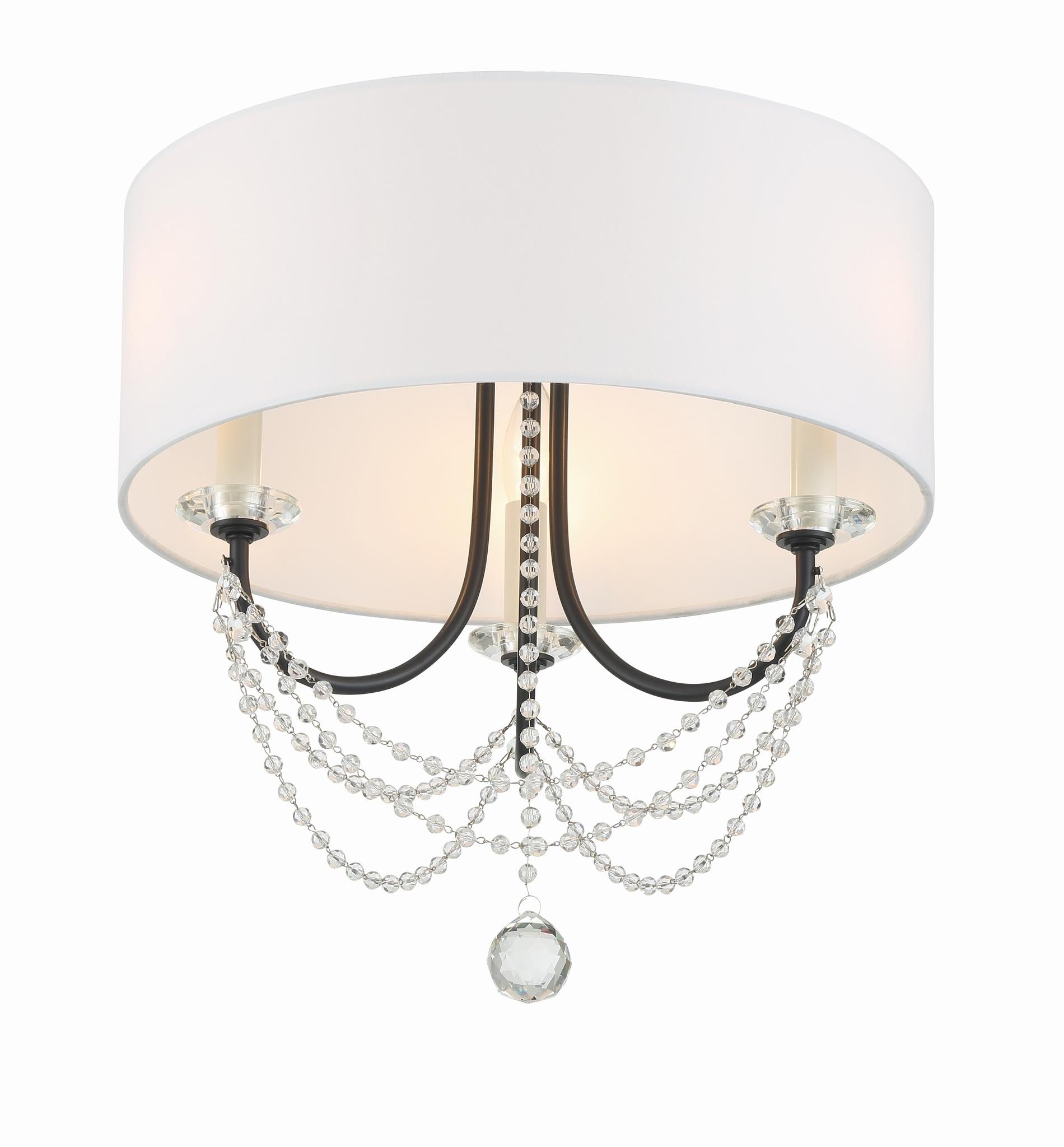 CRYSTORAMA, DELILAH SEMI FLUSH MOUNT, FLUSH MOUNT CEILING LIGHTS 
