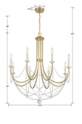 CRYSTORAMA, DELILAH CHANDELIER, CHANDELIER LIGHT