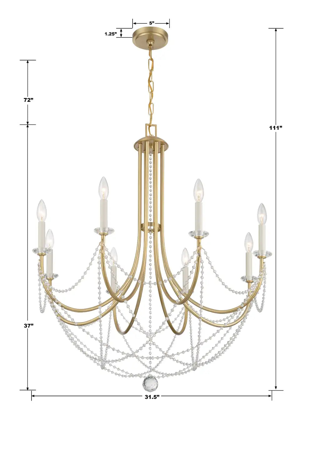 CRYSTORAMA, DELILAH CHANDELIER, CHANDELIER LIGHT