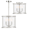 CRYSTORAMA, LIBBY LANGDON DEVON SEMI FLUSH MOUNT, FLUSH MOUNT CEILING LIGHTS