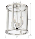 CRYSTORAMA, LIBBY LANGDON DEVON SEMI FLUSH MOUNT, FLUSH MOUNT CEILING LIGHTS