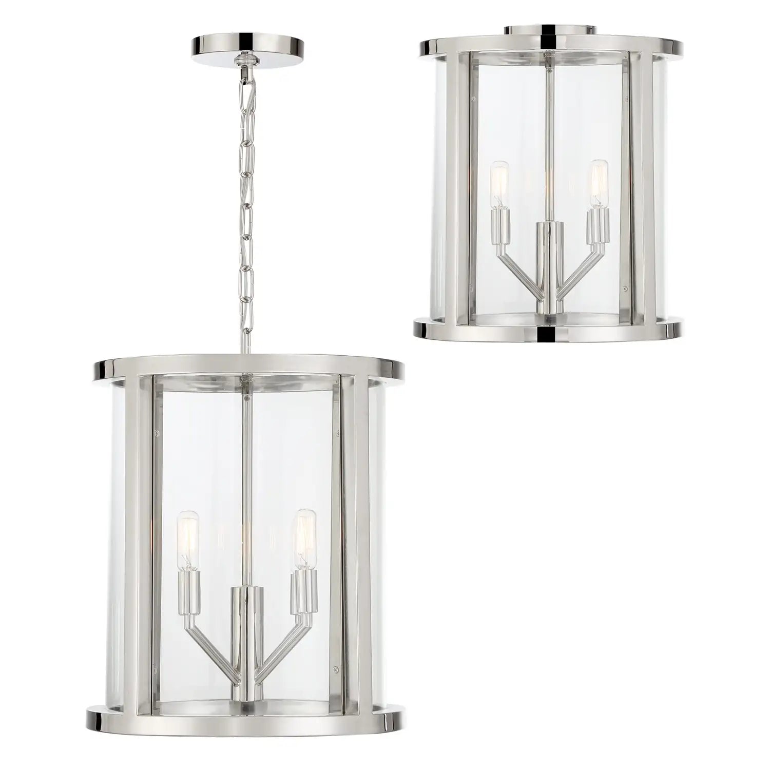 CRYSTORAMA, LIBBY LANGDON DEVON SEMI FLUSH MOUNT, FLUSH MOUNT CEILING LIGHTS