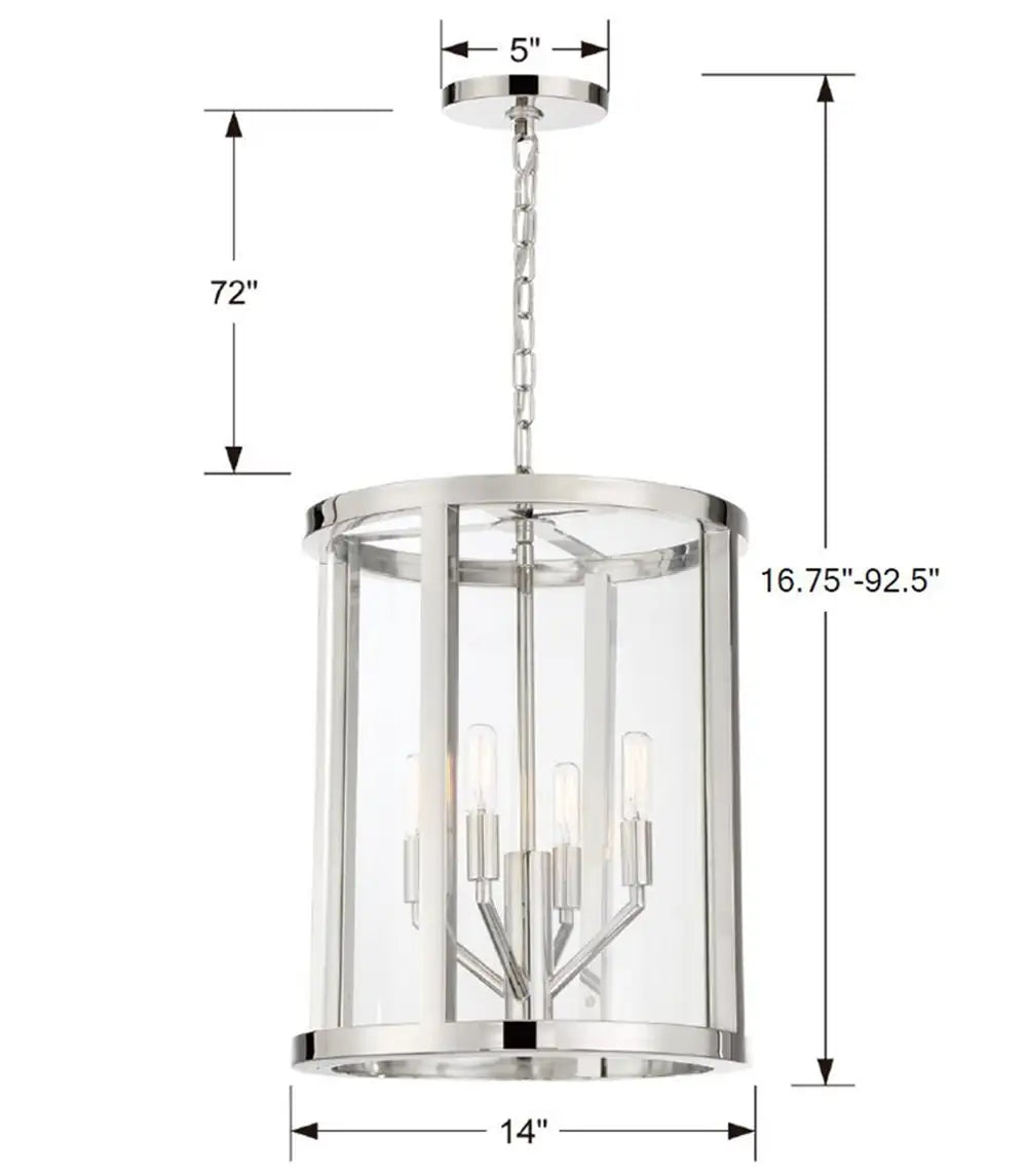 CRYSTORAMA, LIBBY LANGDON DEVON LANTERN CHANDELIER, CHANDELIER LIGHT