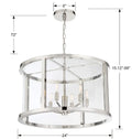 CRYSTORAMA, LIBBY LANGDON DEVON LANTERN CHANDELIER, CHANDELIER LIGHT