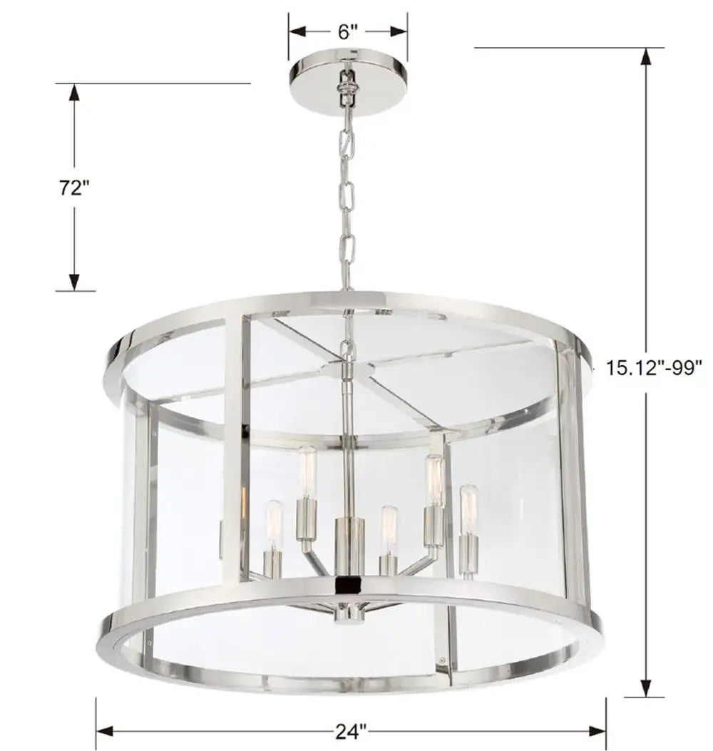 CRYSTORAMA, LIBBY LANGDON DEVON LANTERN CHANDELIER, CHANDELIER LIGHT
