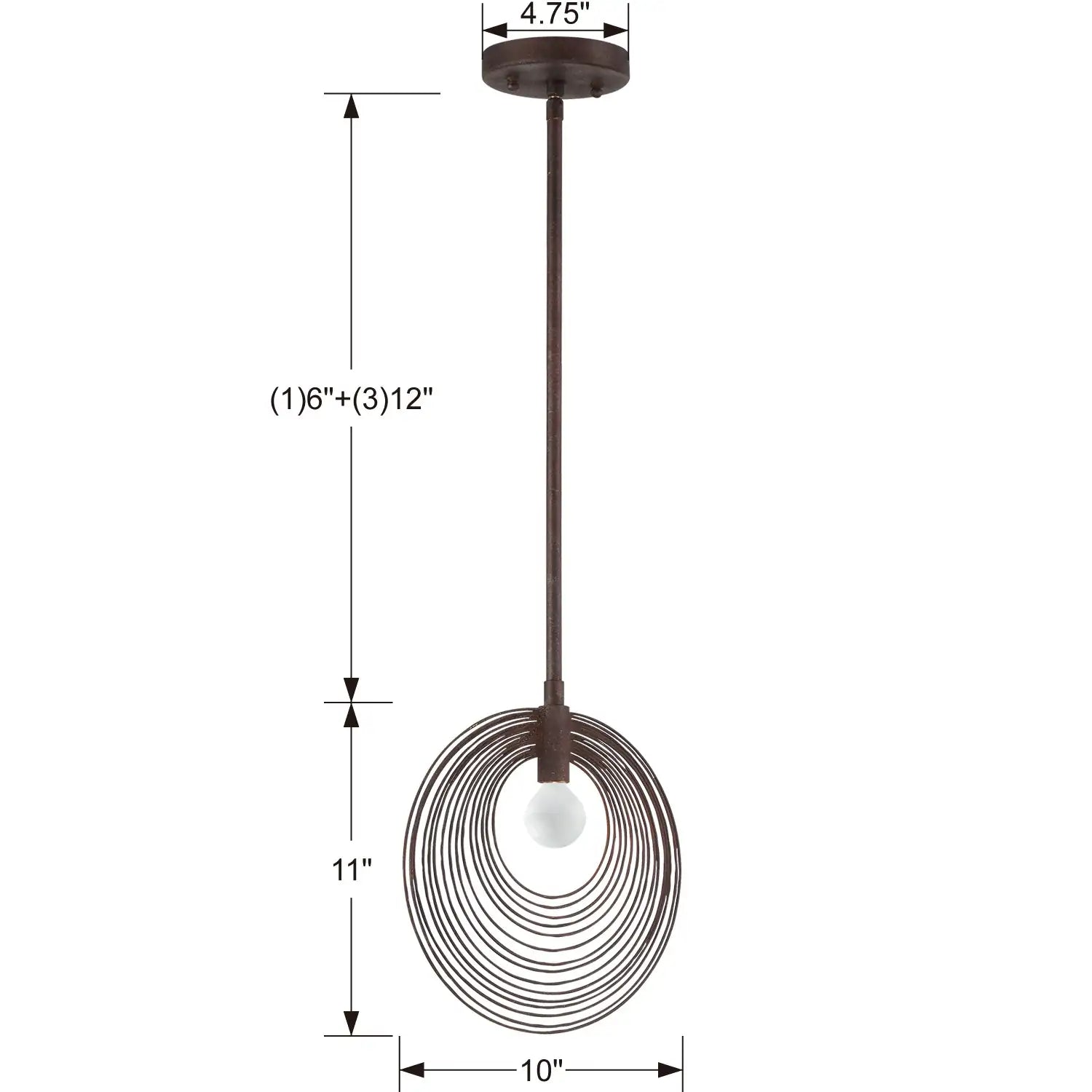 CRYSTORAMA, DORAL FORGED PENDANT, PENDANT LIGHT