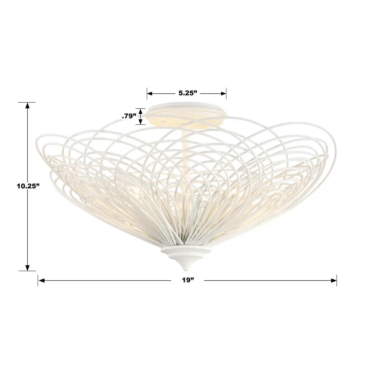 CRYSTORAMA, DORAL SEMI FLUSH MOUNT, FLUSH MOUNT CEILING LIGHTS