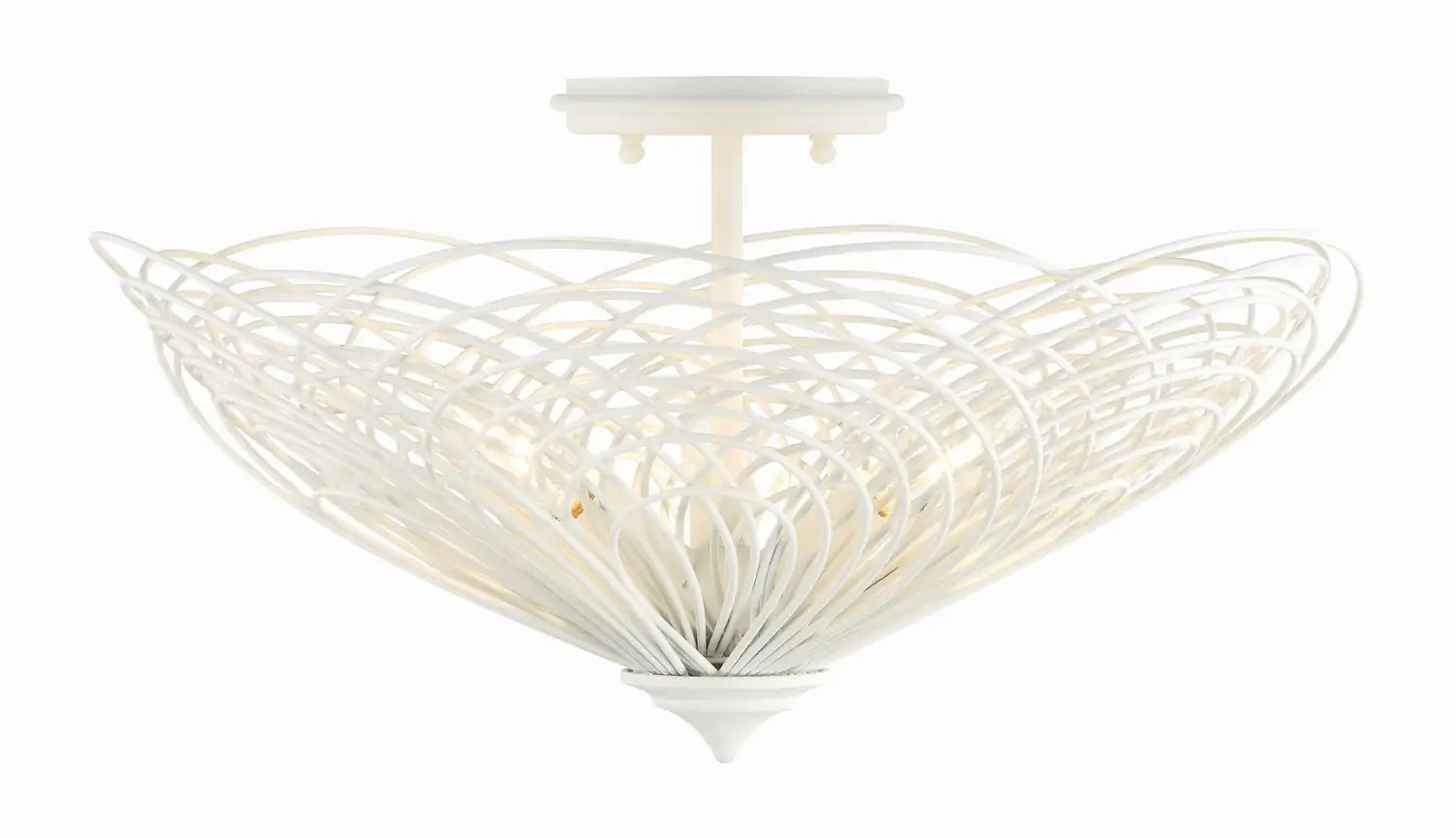 CRYSTORAMA, DORAL SEMI FLUSH MOUNT, FLUSH MOUNT CEILING LIGHTS