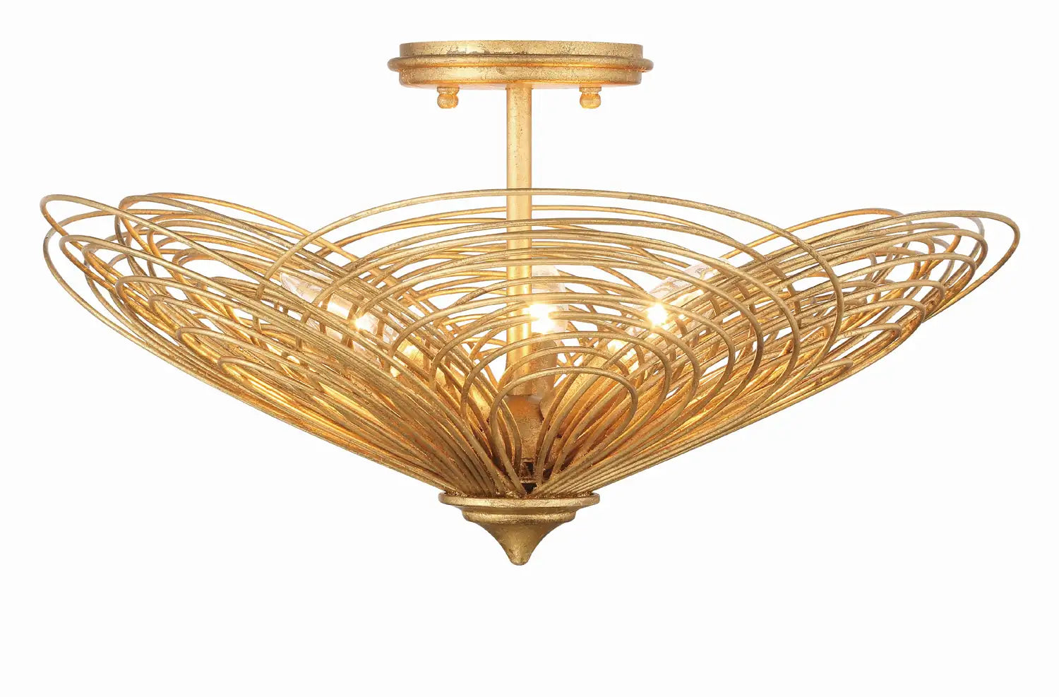 CRYSTORAMA, DORAL RENAISSANCE SEMI FLUSH MOUNT, FLUSH MOUNT CEILING LIGHTS