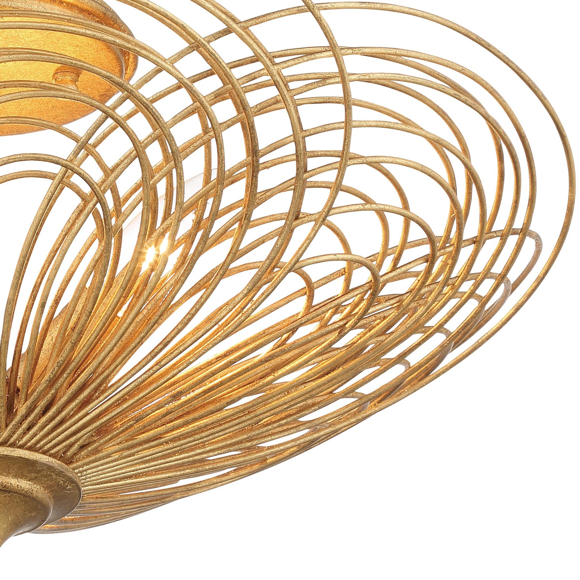 CRYSTORAMA, DORAL RENAISSANCE SEMI FLUSH MOUNT, FLUSH MOUNT CEILING LIGHTS 