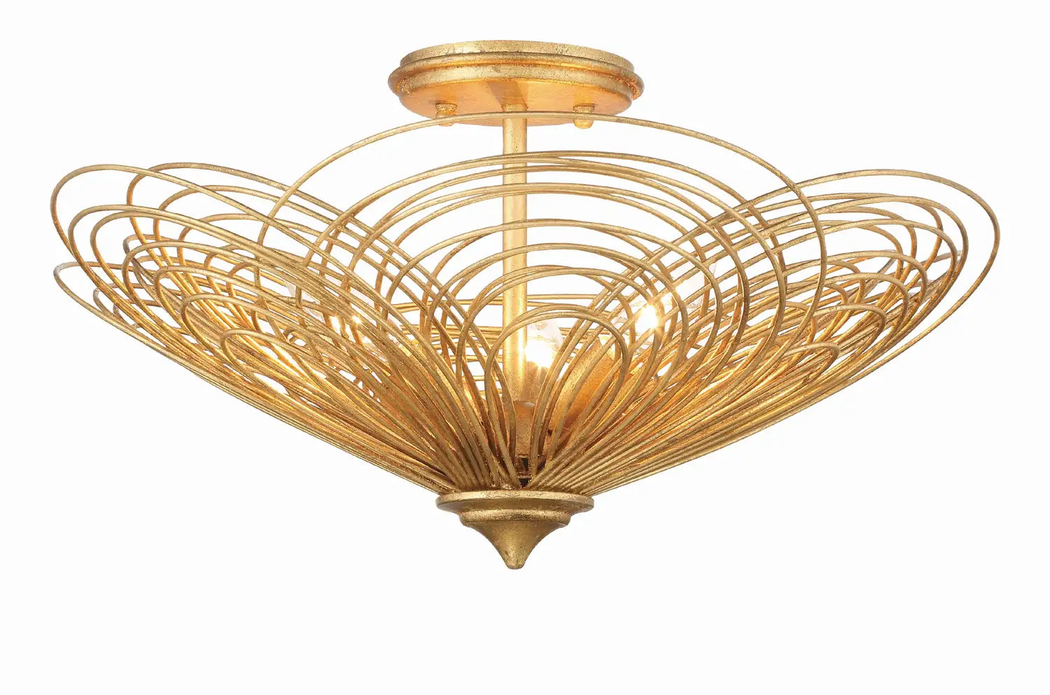 CRYSTORAMA, DORAL RENAISSANCE SEMI FLUSH MOUNT, FLUSH MOUNT CEILING LIGHTS