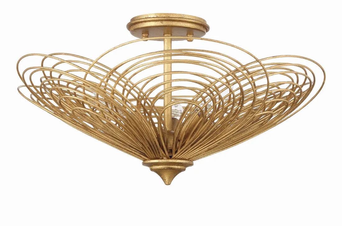 CRYSTORAMA, DORAL RENAISSANCE SEMI FLUSH MOUNT, FLUSH MOUNT CEILING LIGHTS