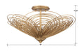 CRYSTORAMA, DORAL RENAISSANCE SEMI FLUSH MOUNT, FLUSH MOUNT CEILING LIGHTS
