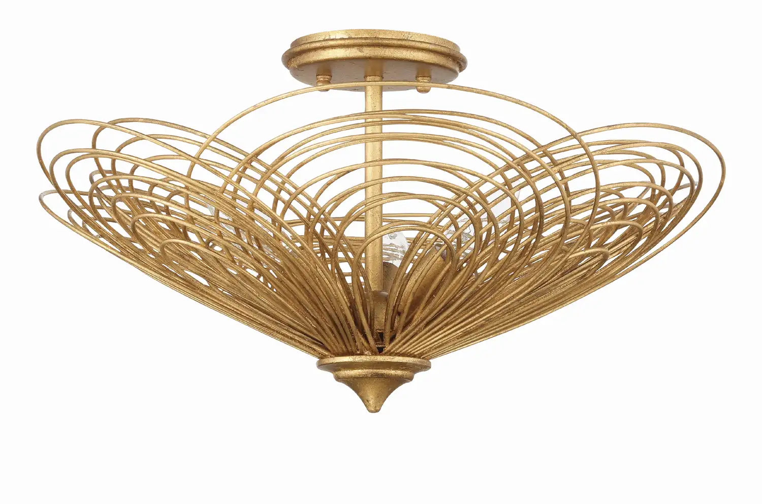 CRYSTORAMA, DORAL RENAISSANCE SEMI FLUSH MOUNT, FLUSH MOUNT CEILING LIGHTS