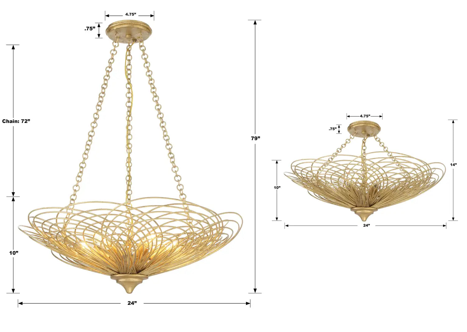 CRYSTORAMA, DORAL RENAISSANCE CHANDELIER, CHANDELIER LIGHT