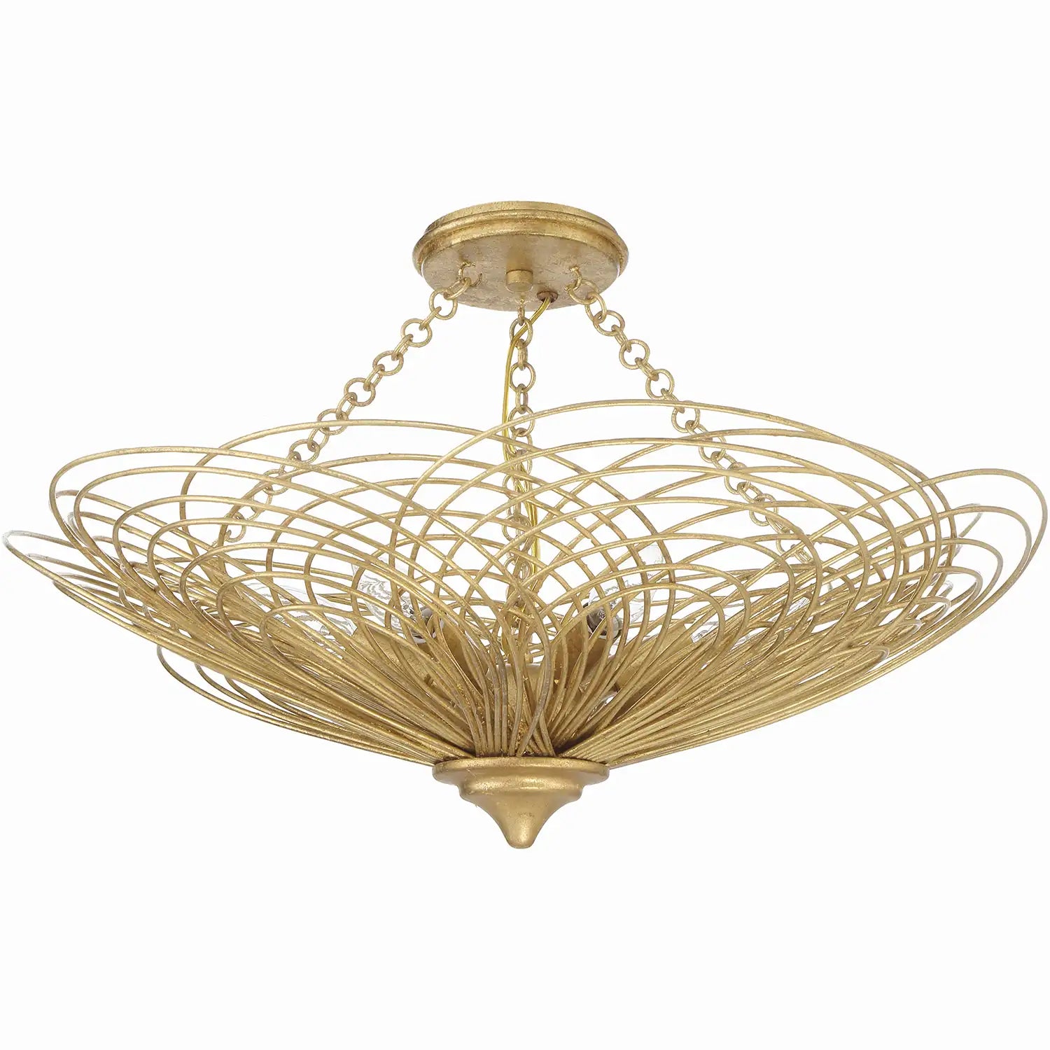 CRYSTORAMA, DORAL RENAISSANCE SEMI FLUSH MOUNT, FLUSH MOUNT CEILING LIGHTS